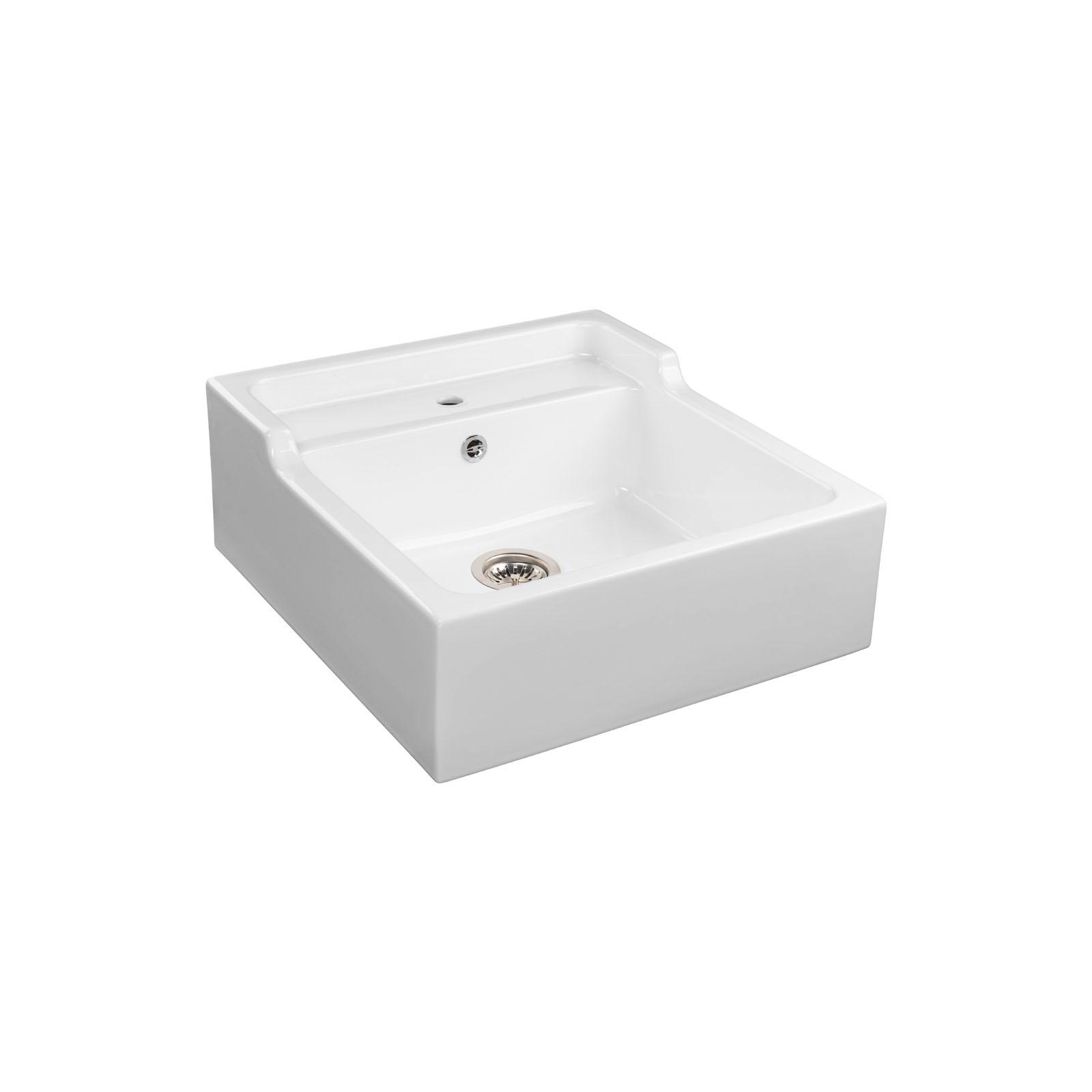 High-quality sink François III white - single bowl, ceramic